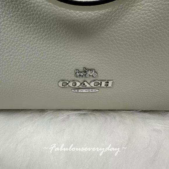 Coach Maggie Tote Bag Shoulder Bag In Leather/Light Pistachio CY666 NWT - Picture 7 of 9